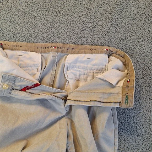 Tommy Hilfiger Pants 36x30 Beige 100% Cotton - Picture 4 of 12